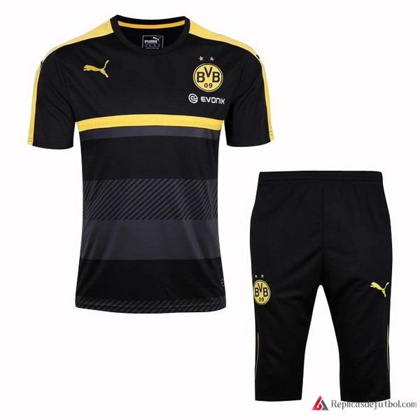 Camiseta Entrenamiento Borussia Dortmund Conjunto Completo 2017-2018 Negro Amarillo